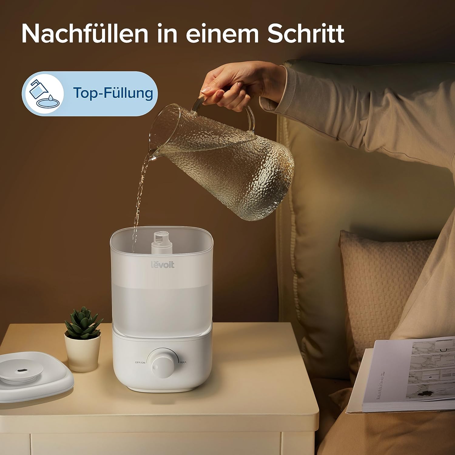Thumbnail 3 de Levoit Top-Fill Luftbefeuchter 2,5 L für Schlafzimmer 💧