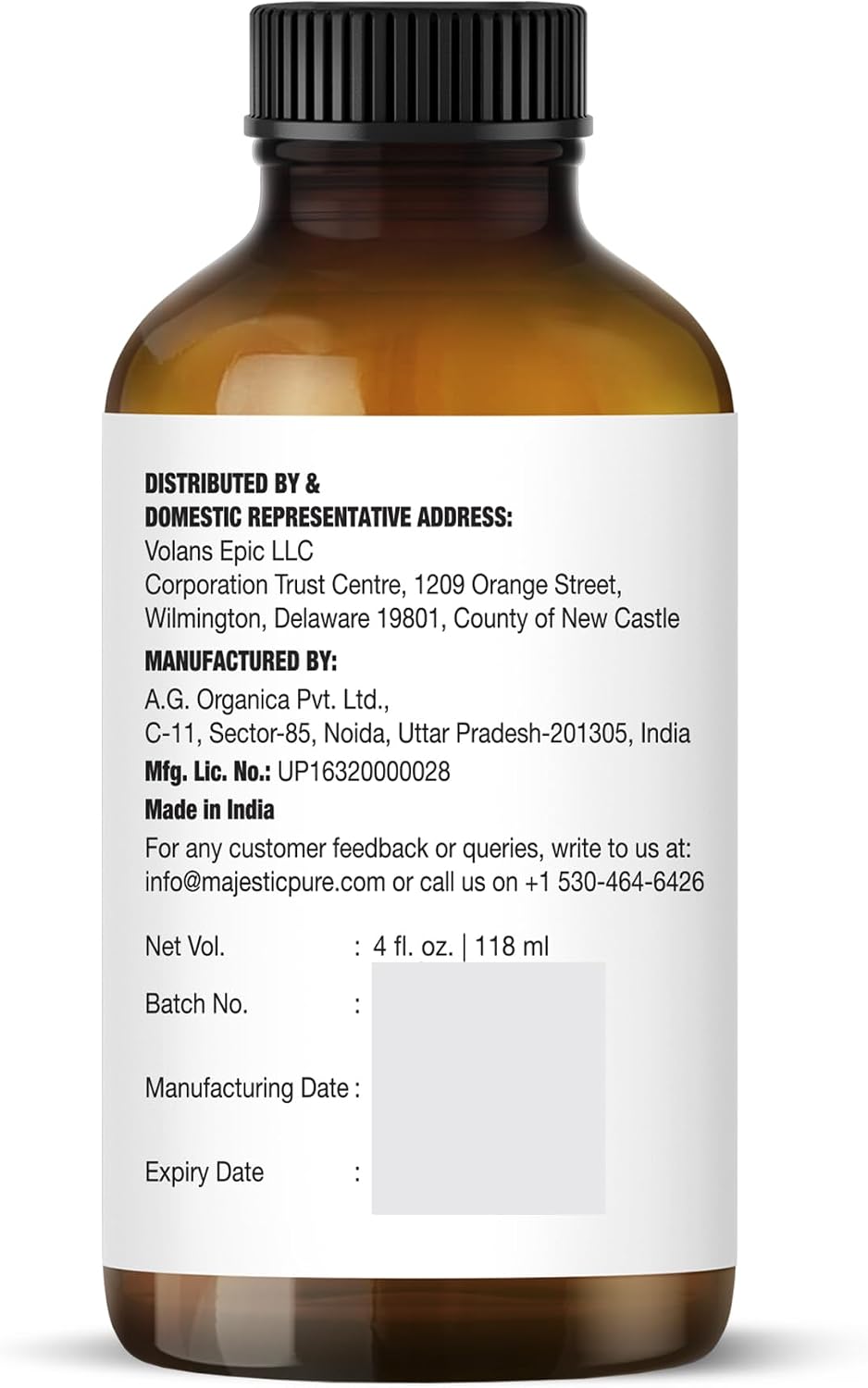 Detalle de Majestic Pure Lavender Essential Oil with Glass Dropper – 8 Fl Oz (2 x 4 Fl Oz) 100% Pure Lavender Oil