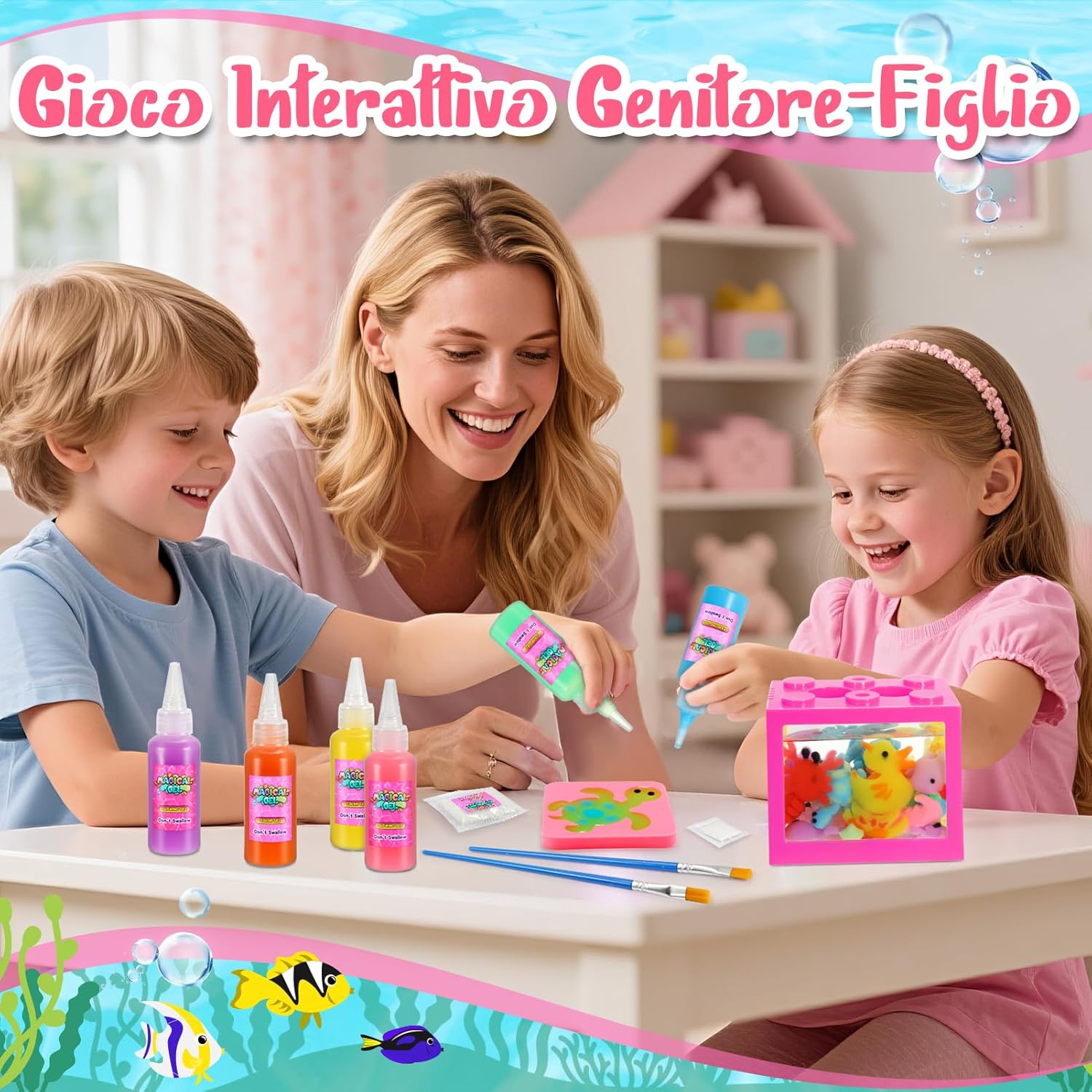 Thumbnail 3 de Kit Gel Acqua per Bambini “Magic Jelly Set” con 12 stampi e gel colorati (4-10 anni)