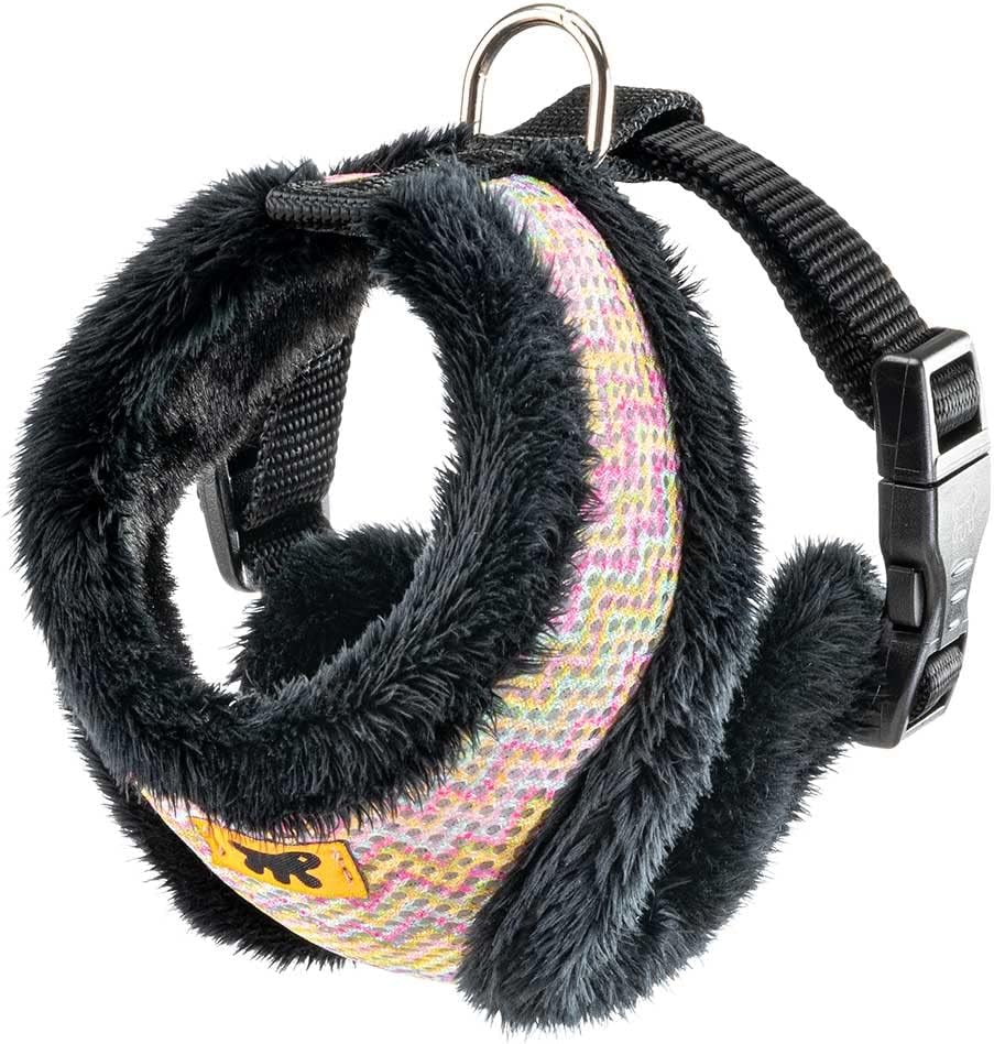 Detalle 2 de Ferplast Nikita Fur XL harnais respirant pour chien (taupe) – sangle réglable et bord rembourré