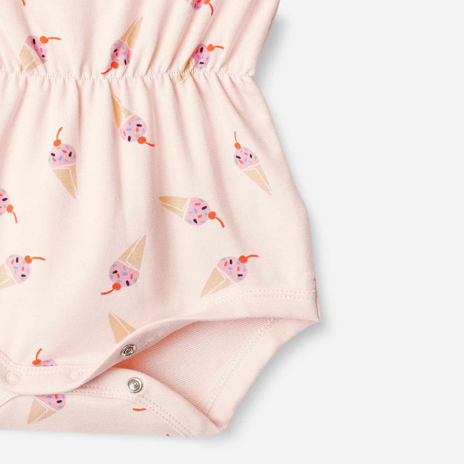 Detalle de Amazon Essentials x Sofia Grainge Baby Girls' Lightweight French Terry Sleeveless Shorts Romper