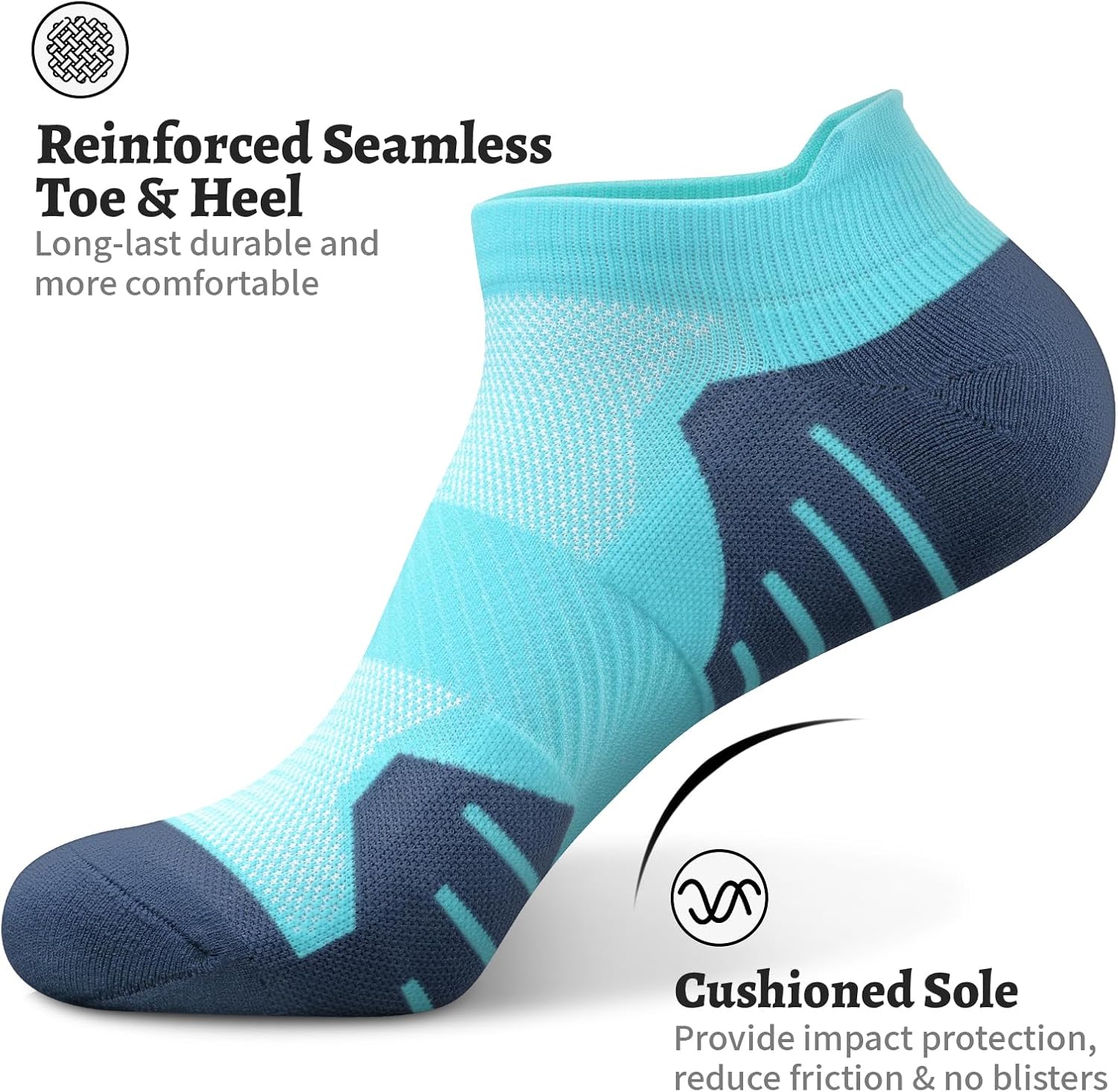 Thumbnail 4 de PAPLUS 6-Pair Ankle Compression Socks for Women