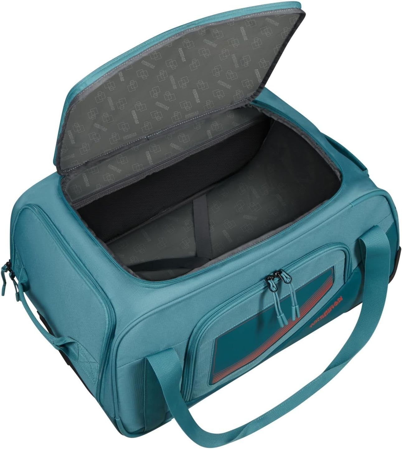 Detalle de American Tourister City Racer 55 cm 50 L borsone con ruote e scomparto scarpe, petrol