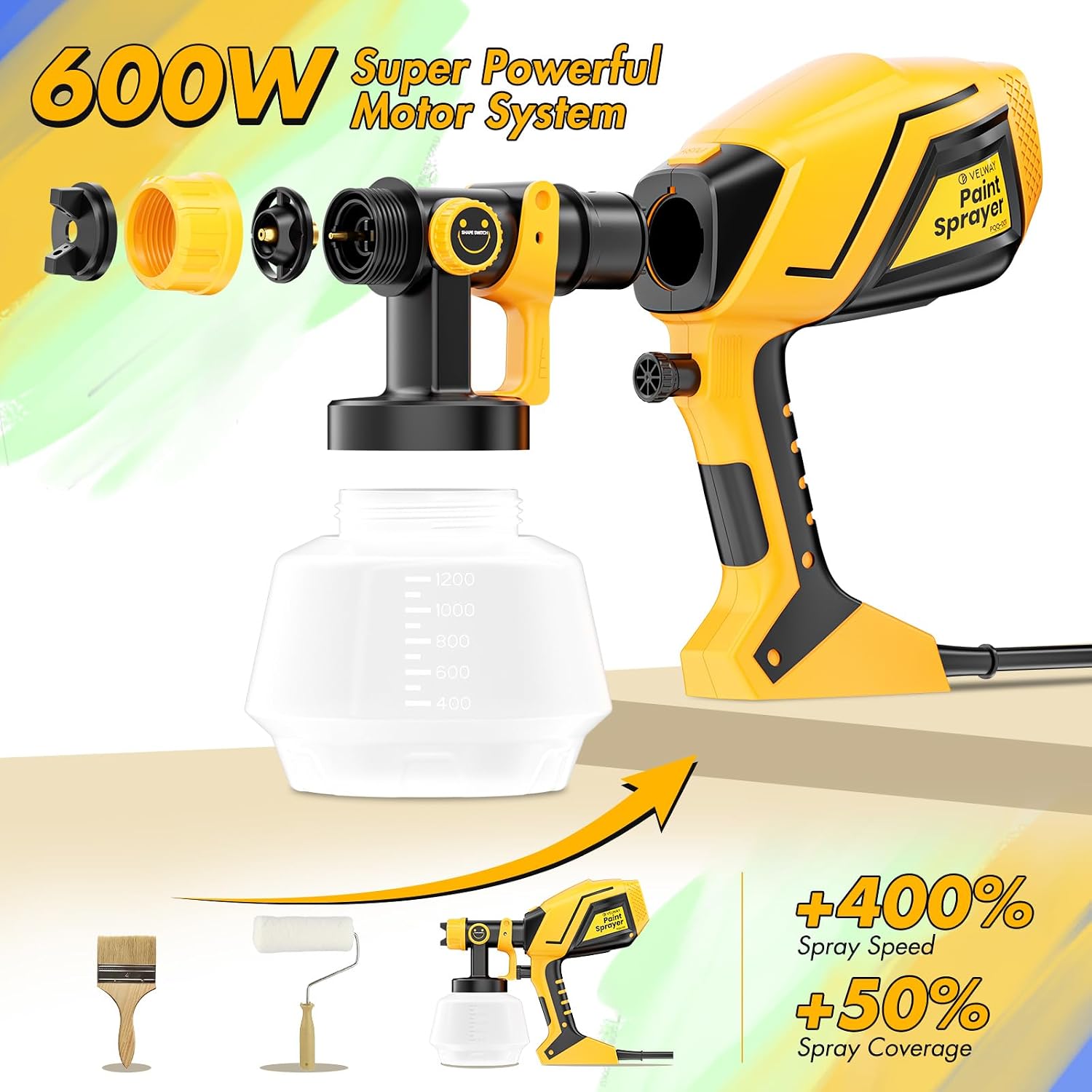 Thumbnail 2 de Velway Pistola a Spruzzo 600W per vernici