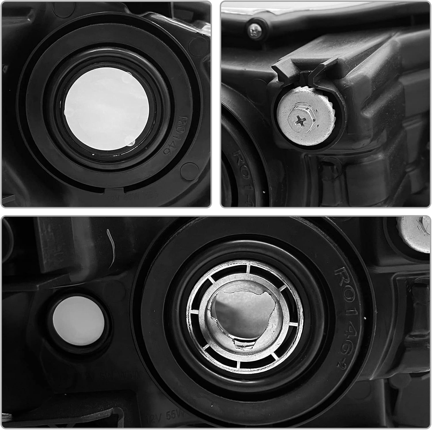 Thumbnail 6 de ADCARLIGHTS 2015-2017 Toyota Camry Headlight Assembly (Left & Right) Chrome Housing Pair — W/O Bulbs