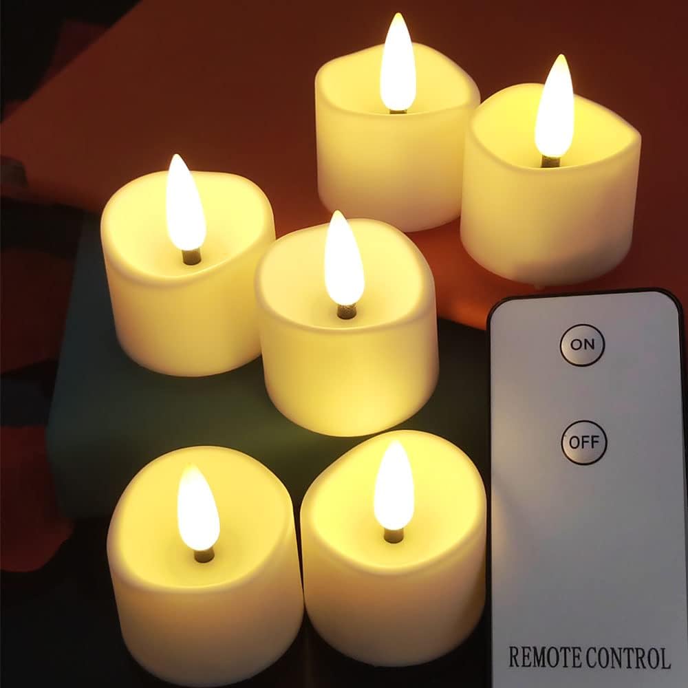 Thumbnail 6 de 24 Pack Flameless LED Tea Light Candles – 200 Hour Battery-Operated Warm Yellow Flicker