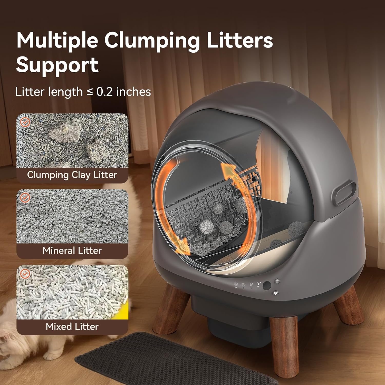 Thumbnail 6 de ZHMZ G1 Self-Cleaning Litter Box with App Control and Sealed Waste Drawer
