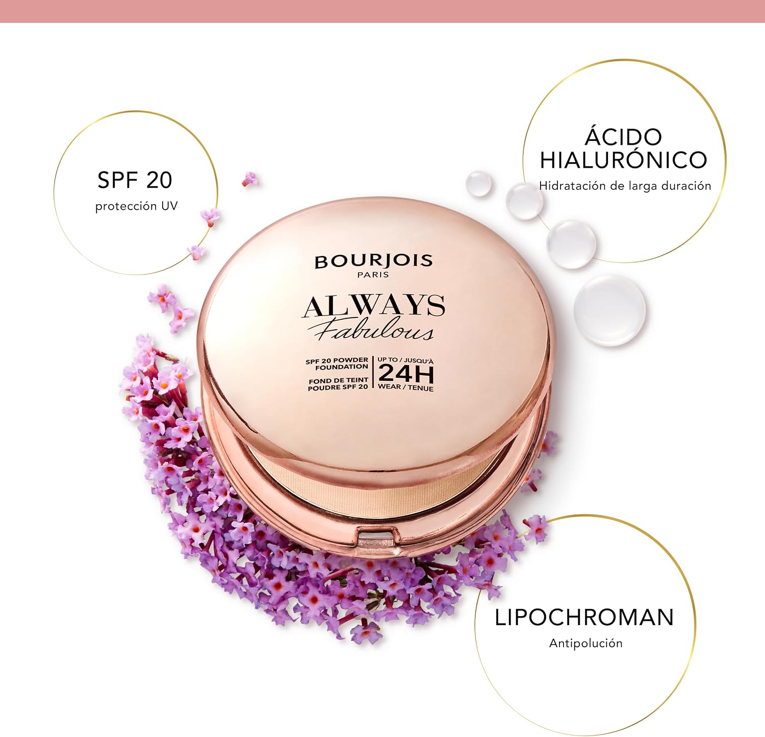 Thumbnail 4 de Bourjois Always Fabulous Polvos Compactos 115 Golden Ivory