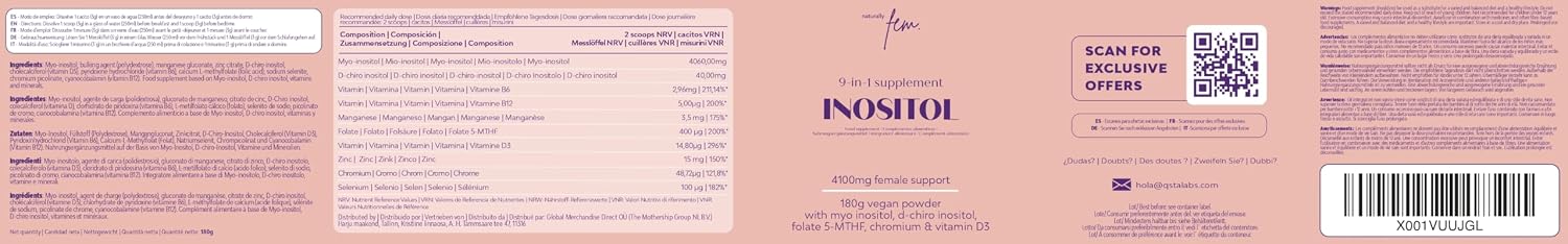 Thumbnail 12 de Inositol Myo & D-Chiro PCOS 4100MG 🌿 – Balance hormonal y metabolismo