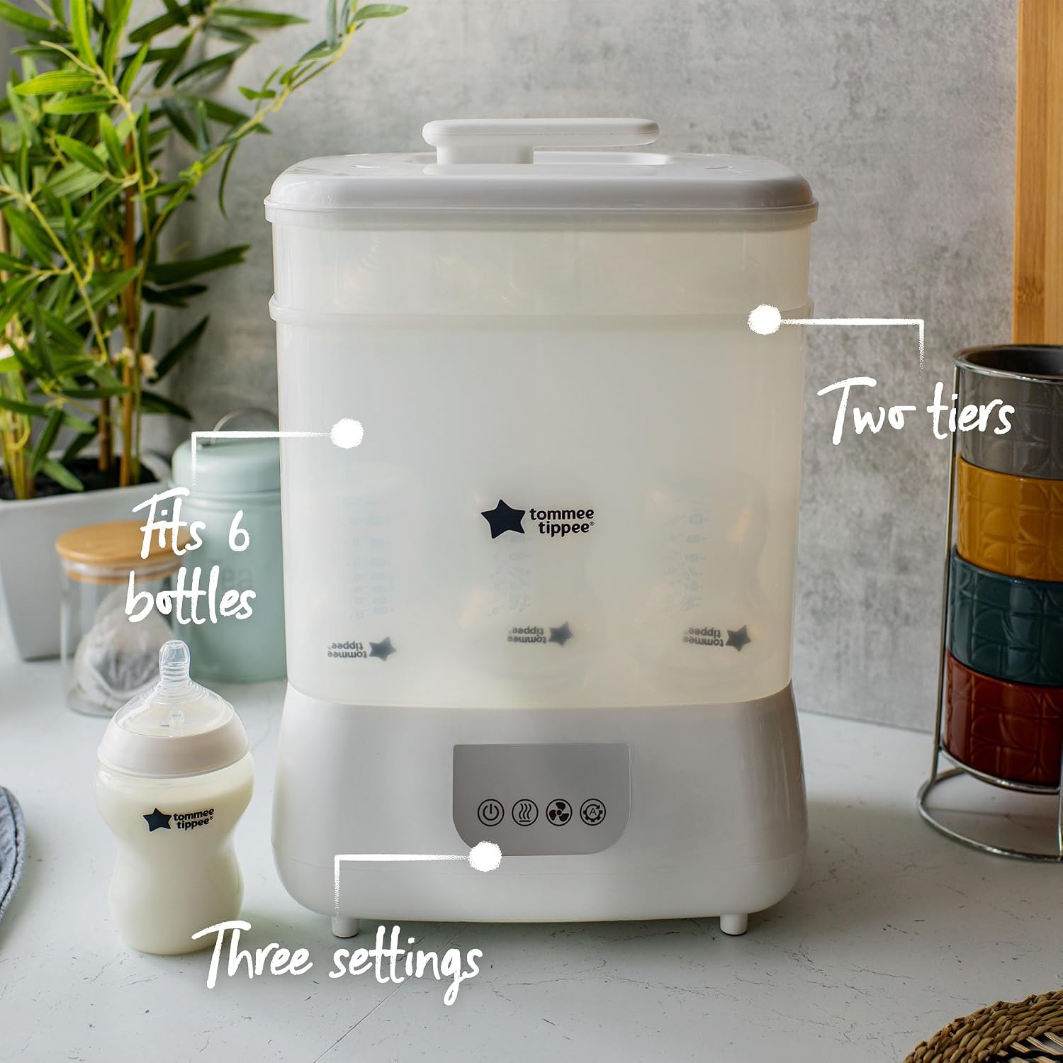Detalle 2 de Tommee Tippee Electric Steam Sterilizer for Six Bottles