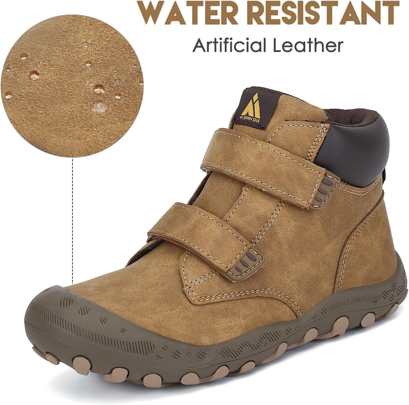 Thumbnail 1 de Mishansha Kids Hiking Boots for Toddlers (Water-Resistant, Non-Slip) — Anti-Collision Outdoor Trekking Shoes