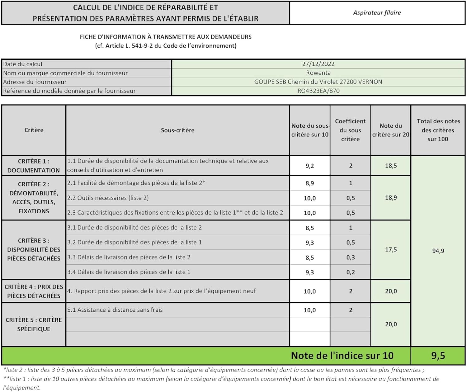 Thumbnail 6 de Rowenta Compact Power XXL Aspirateur sans sac 2,5 L 🧹