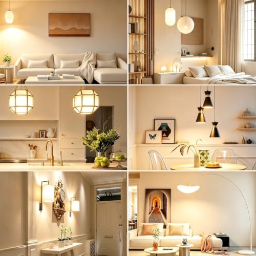 Thumbnail 3 de phopollo 6 Pack E27 LED Light Bulbs 2700K Warm White, 60W Equal, 9W, 800 Lumens