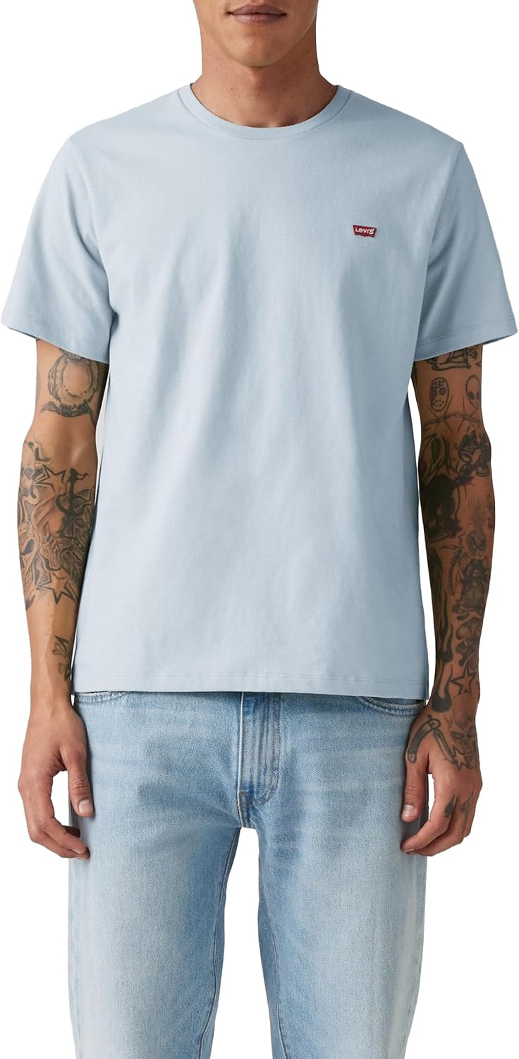 Detalle de Levi's SS Original Housemark tee Camiseta para Hombre – Taper Stripe True In, XS