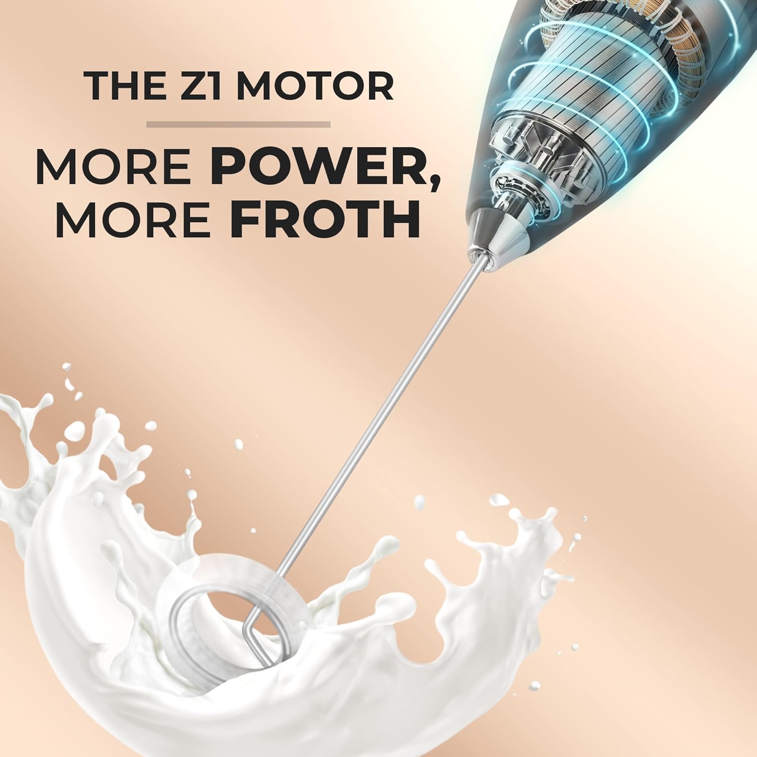 Thumbnail 2 de Zulay Milk Frother Wand 2-Battery Ultra-Fast