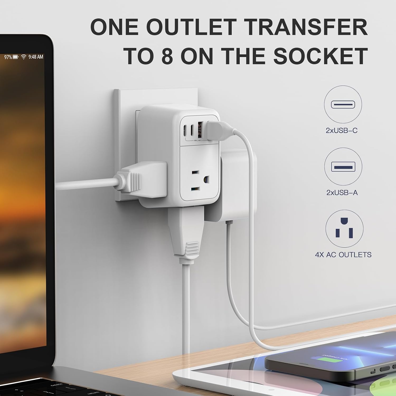 Detalle de VYLEE European travel adapter, Type C