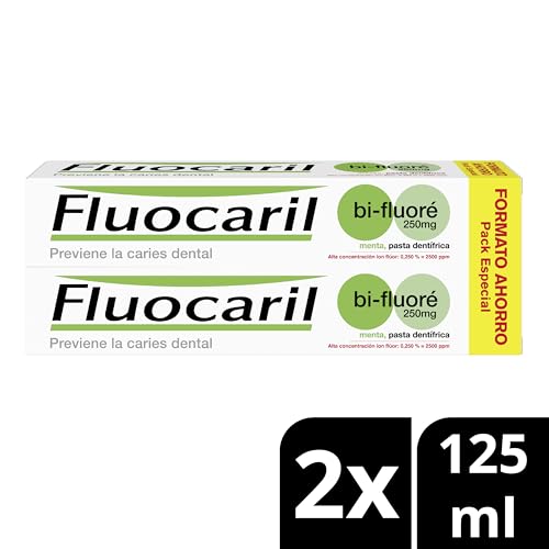 Thumbnail 1 de Fluocaril Bi-Fluoré 250 mg Pasta Dentrífica Anticaries con Sabor a Menta – Pack 2x125 ml