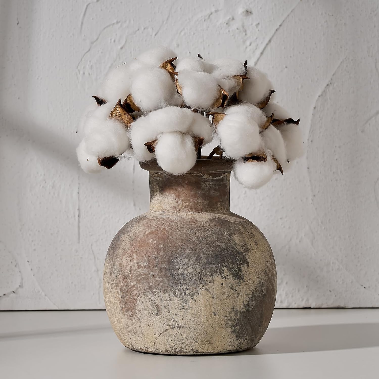 Detalle de SIDUCAL ceramiczny wazon 15 cm, terakotowy, rustykalny, wodoodporny