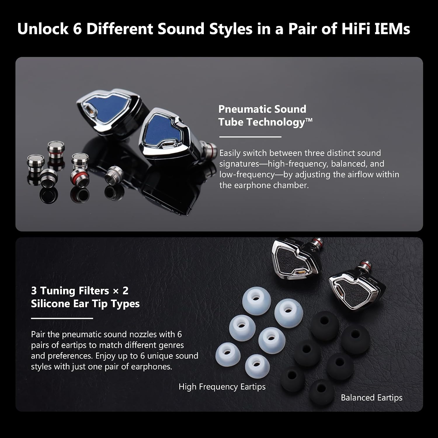 Detalle de Hidizs MS2 Pro wired IEMs with 10.2mm