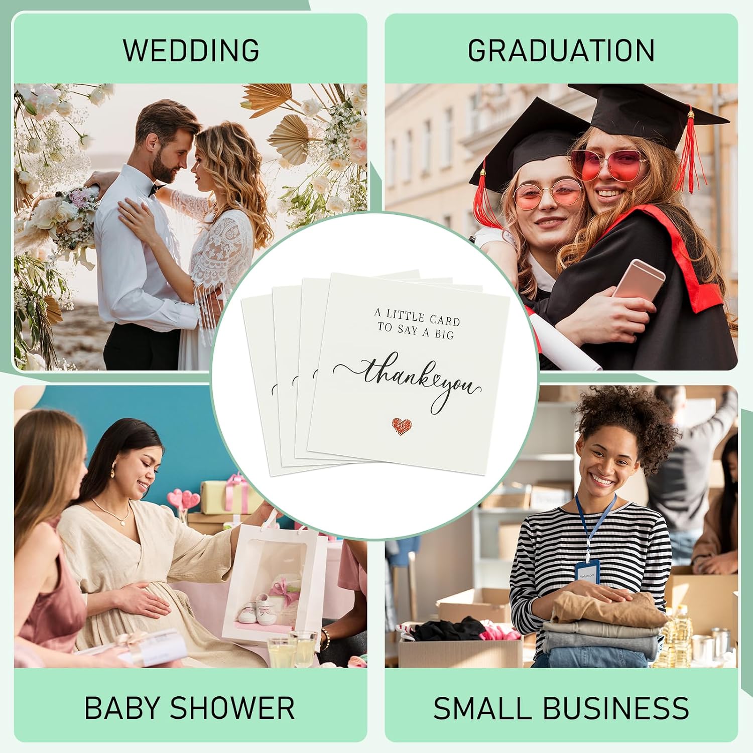 Thumbnail 5 de Thank You Cards Multipack 350GSM with Envelopes