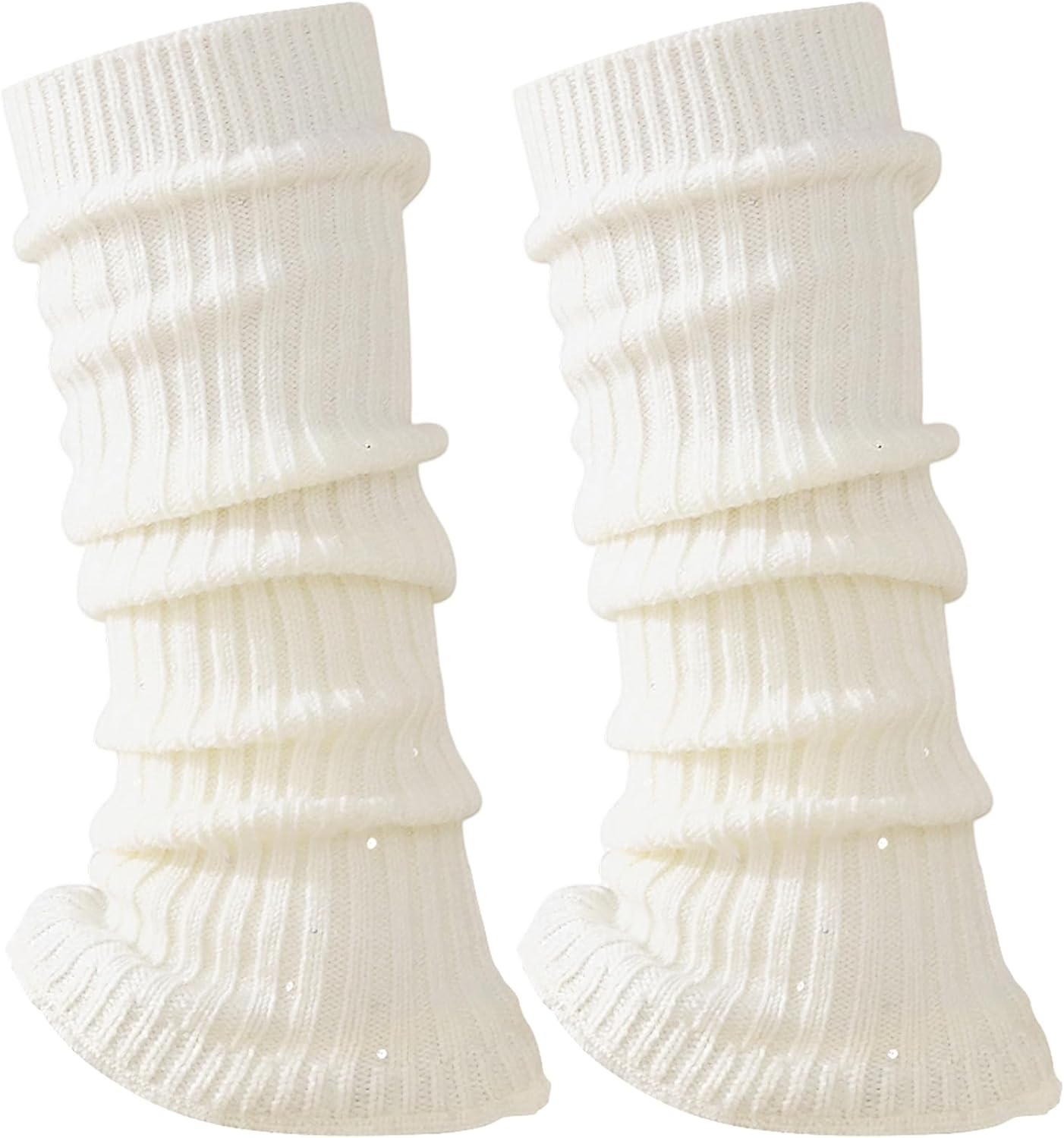 Detalle de Yawlsow Knit Ruffle Leg Warmers with Sequins, Y2K Style