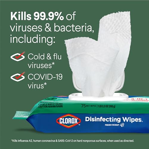 Thumbnail 5 de Clorox Disinfecting Wipes, Fresh Scent – 75 Count, 3 Pack