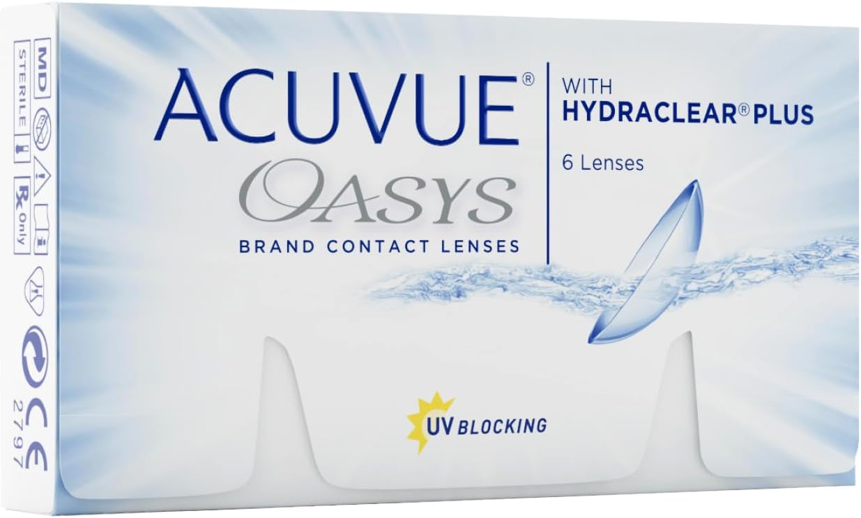 Thumbnail 1 de ACUVUE OASYS 2-Wochen-Kontaktlinsen, -5.00 dpt, BC 8.4 – UV-Schutz, Austrocknungsschutz, 6 Linsen