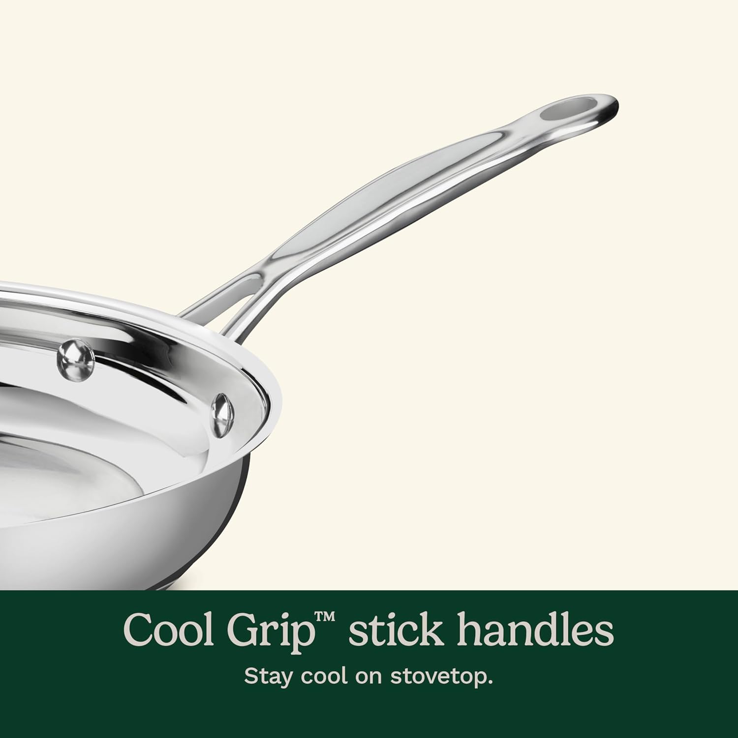 Thumbnail 4 de Cuisinart 7-Piece Stainless Steel Pots and Pans Set (Stainless cookware with induction-compatible aluminum core)