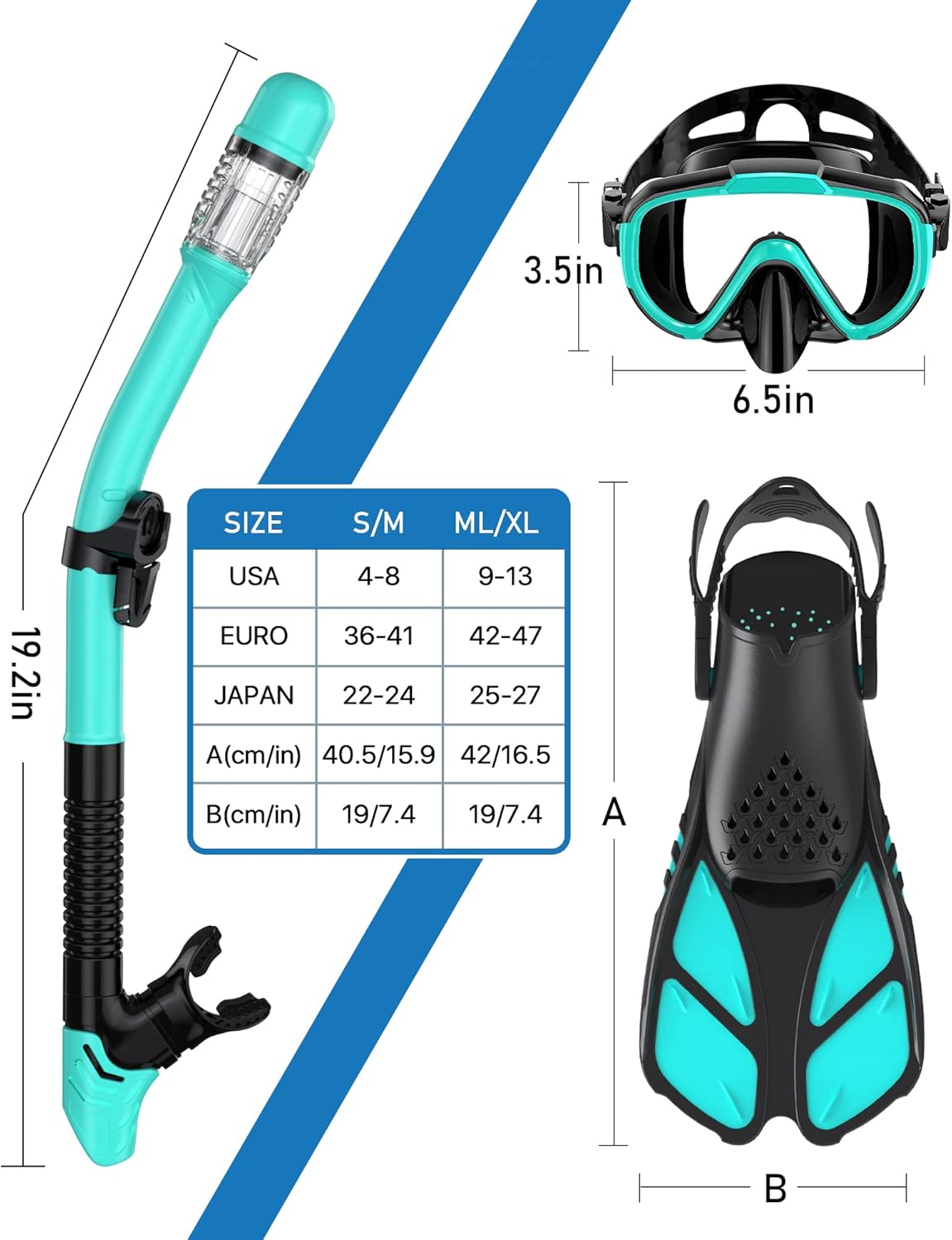 Thumbnail 5 de Ubekezele 4-in-1 Snorkeling Set ⛰
