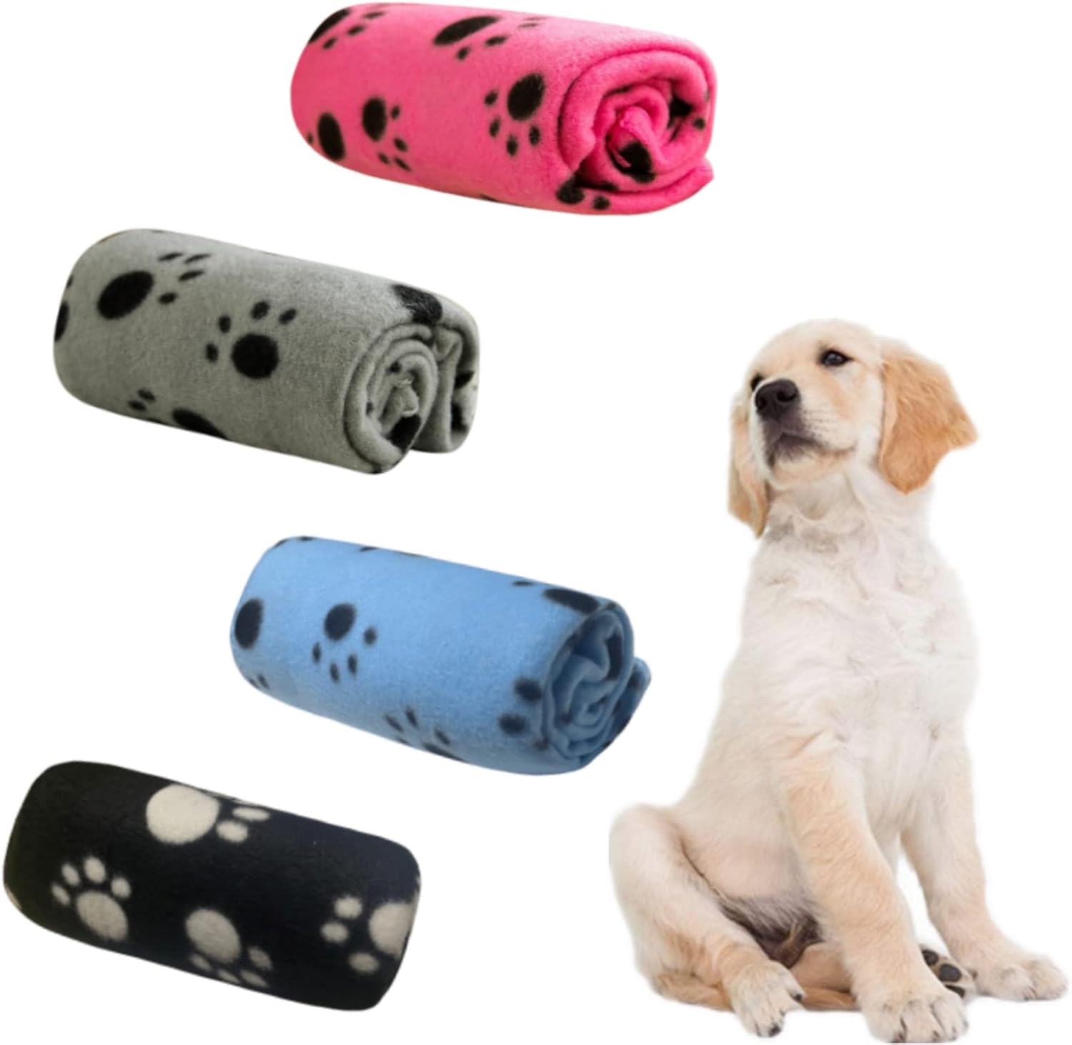 Aliangting 4Pcs pet blanket set 60 x 70 cm