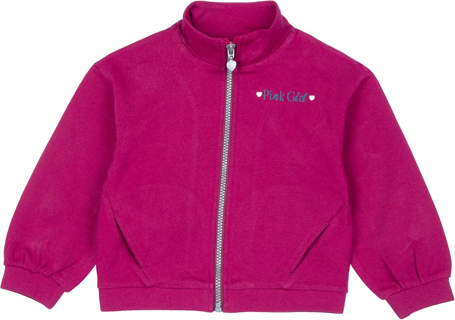 Detalle de Chicco Felpa Bambino in Morbido Tessuto Non Felpato con Zip – Fucsia, da Lavatrice, Senza Cappuccio