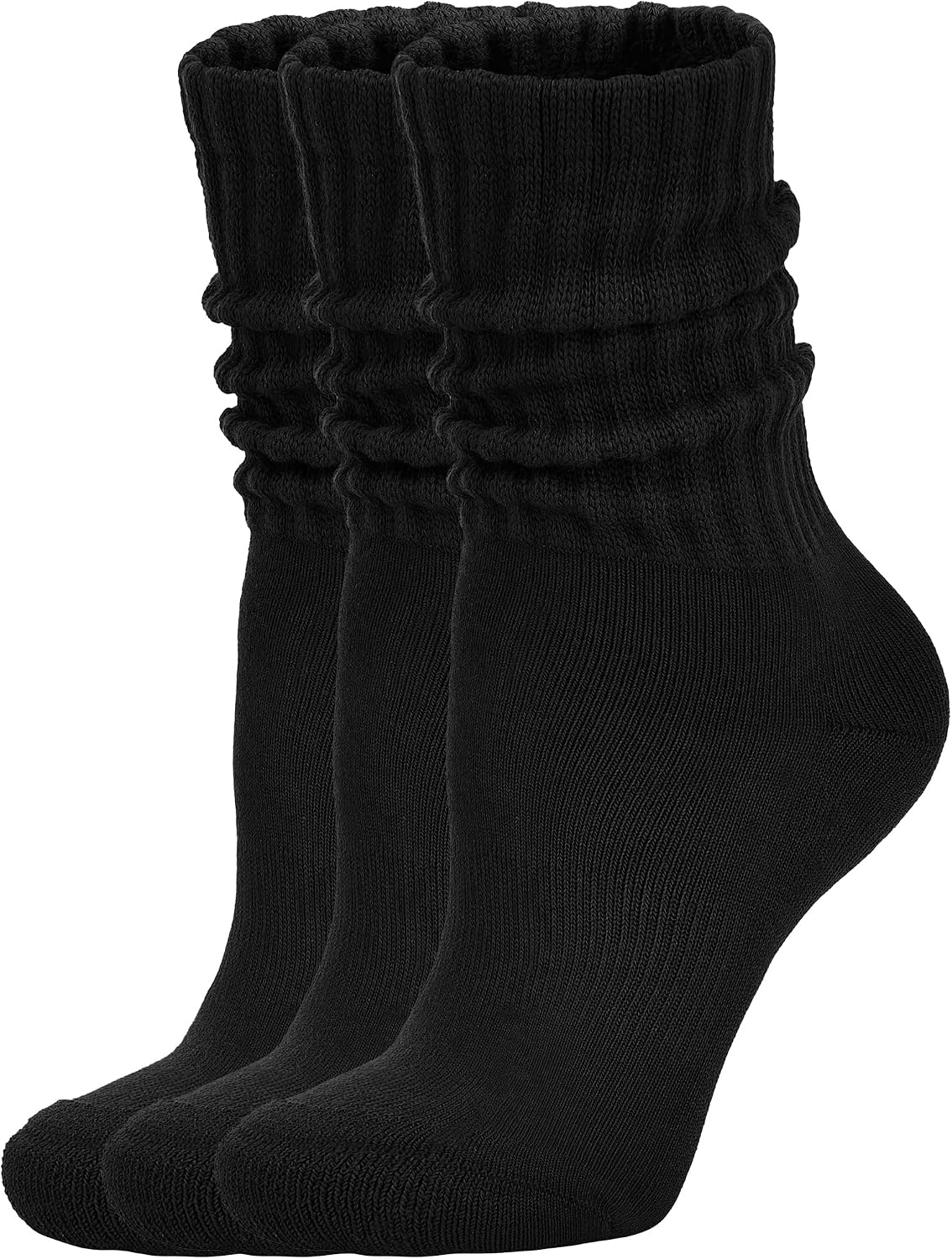 Detalle de AugRing Women’s Scrunch Crew Socks 3-Pack