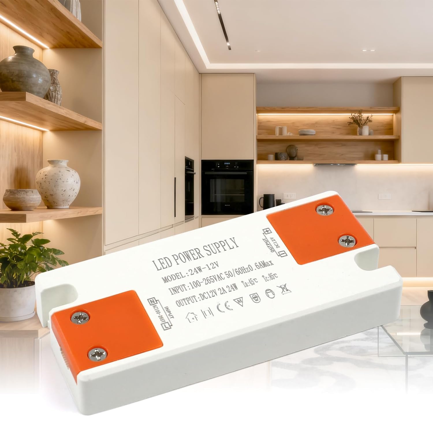 KSIBNW Trasformatore 220V→12V per LED slim 2A (24W)