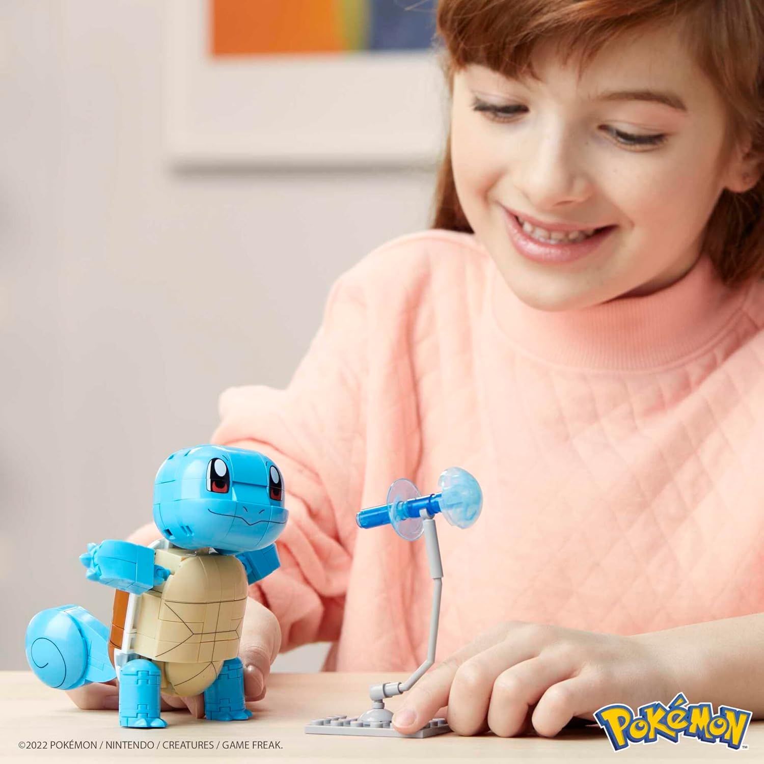 Detalle 2 de MEGA Construx Pokémon Squirtle 180 Piezas de Construcción 🐢