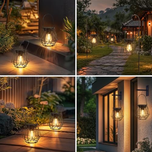 Thumbnail 6 de Ketom – 2 Farolillos Solares Exterior Hexagonales IP65, Colgantes/De Pie