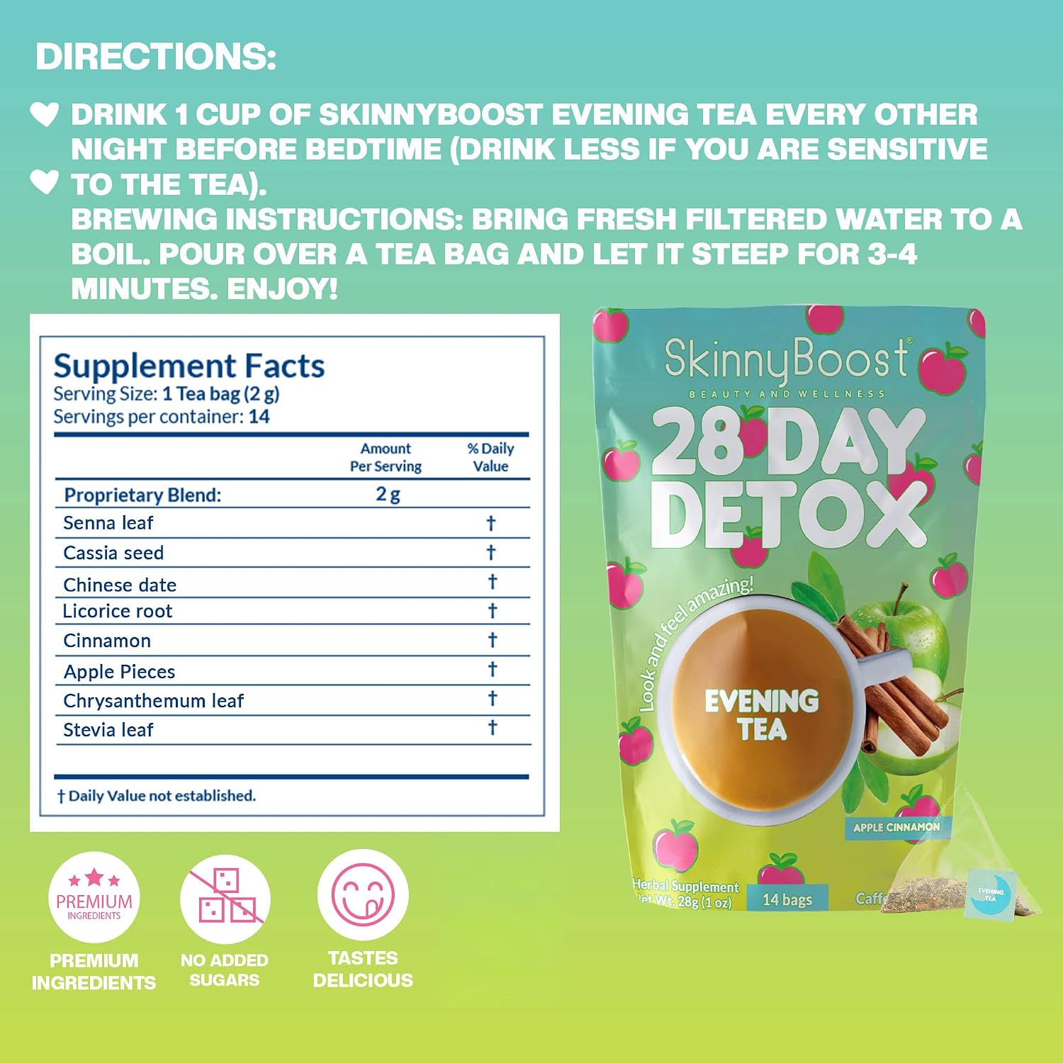 Detalle 1 de SkinnyBoost Detox Tea Kit 2-Pack