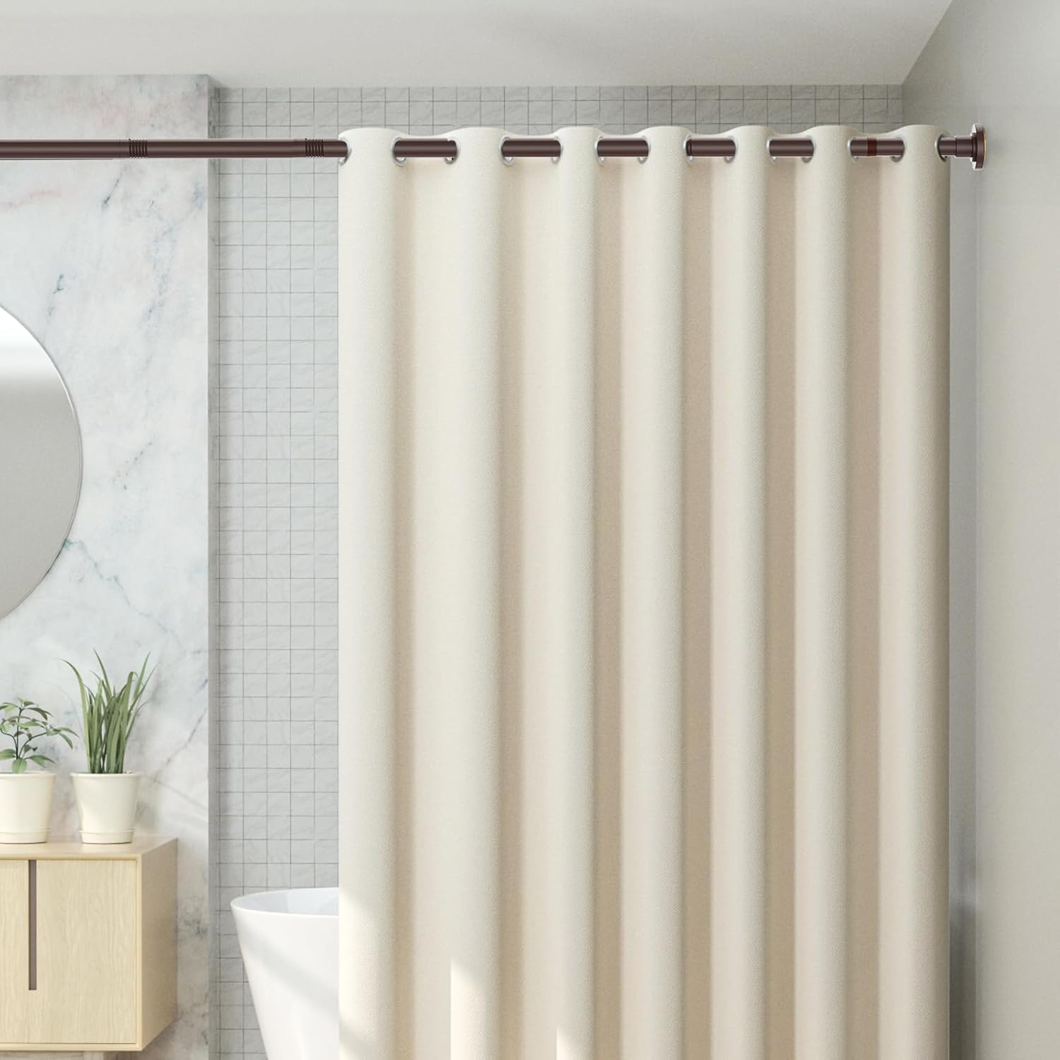 Thumbnail 6 de CorkLatta Bronze Shower Curtain Rod 31-80 Inch
