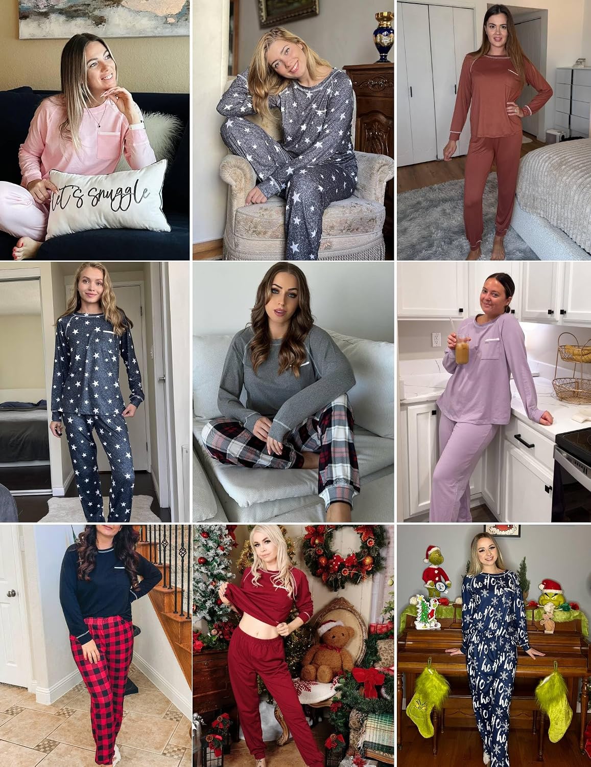 Detalle 1 de Ekouaer Women's Pajama Set