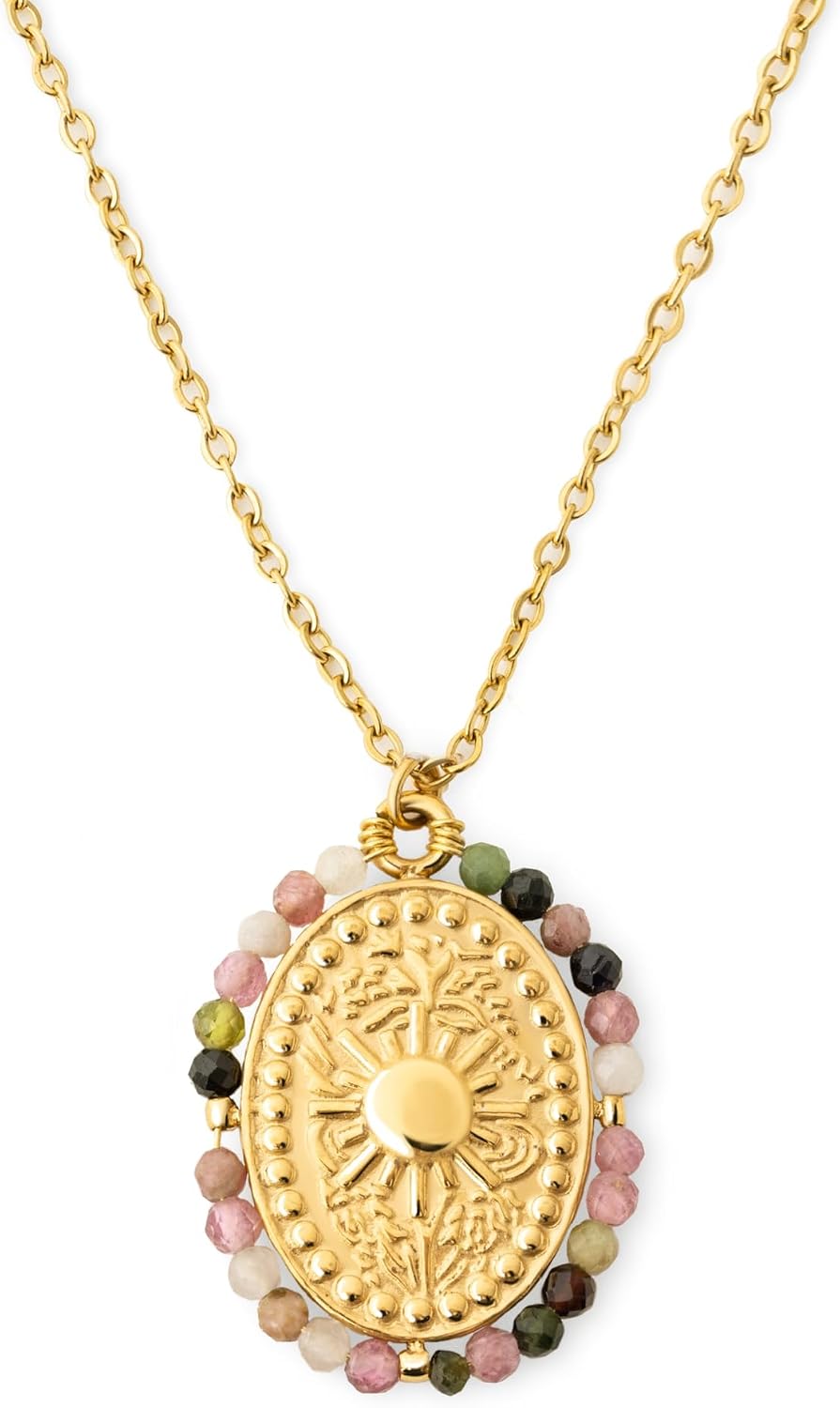 Detalle de SINGULARU Collana Medallion 45 cm