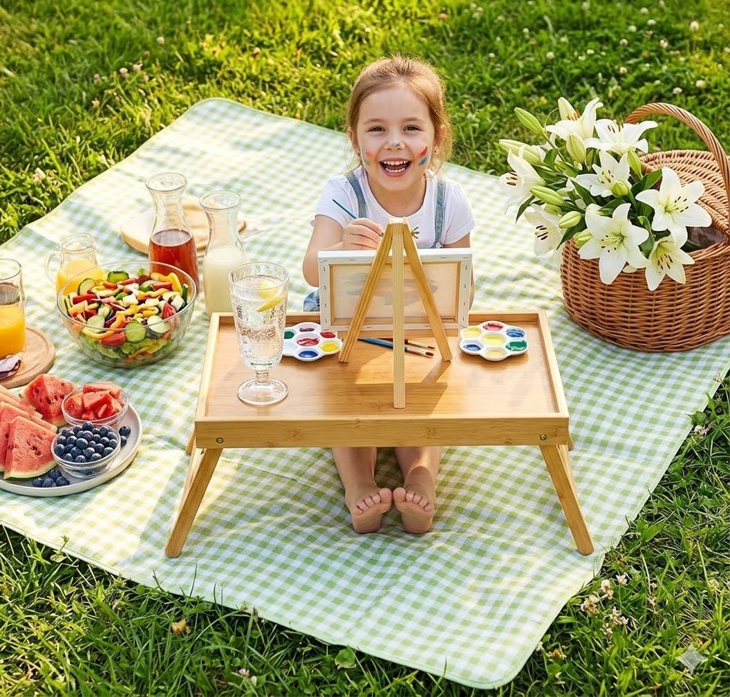 Thumbnail 5 de Pipishell Bamboo Bed Tray Table Foldable Legs