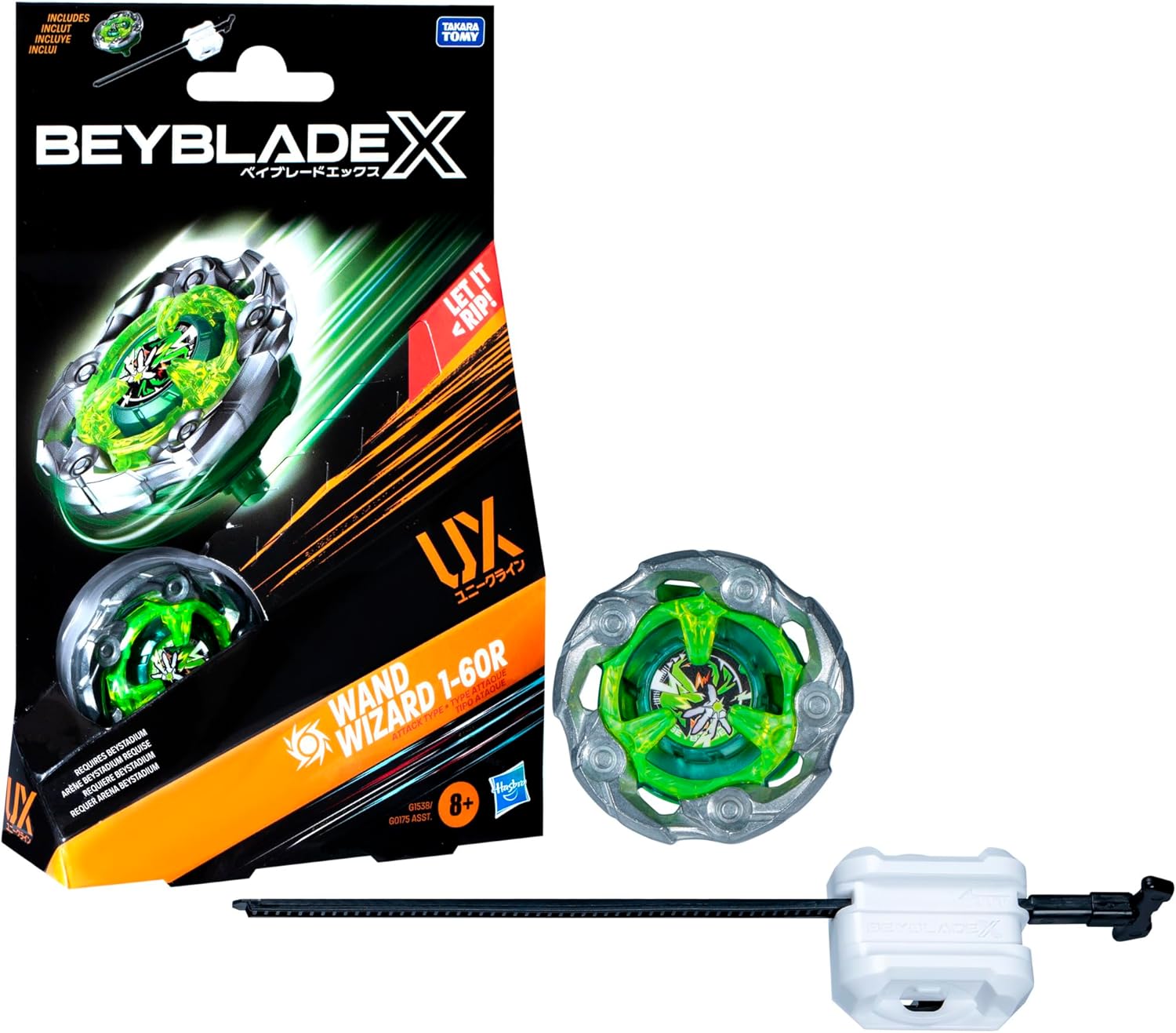 Hasbro Beyblade X Wand Wizard 1-60R UX Starter Pack