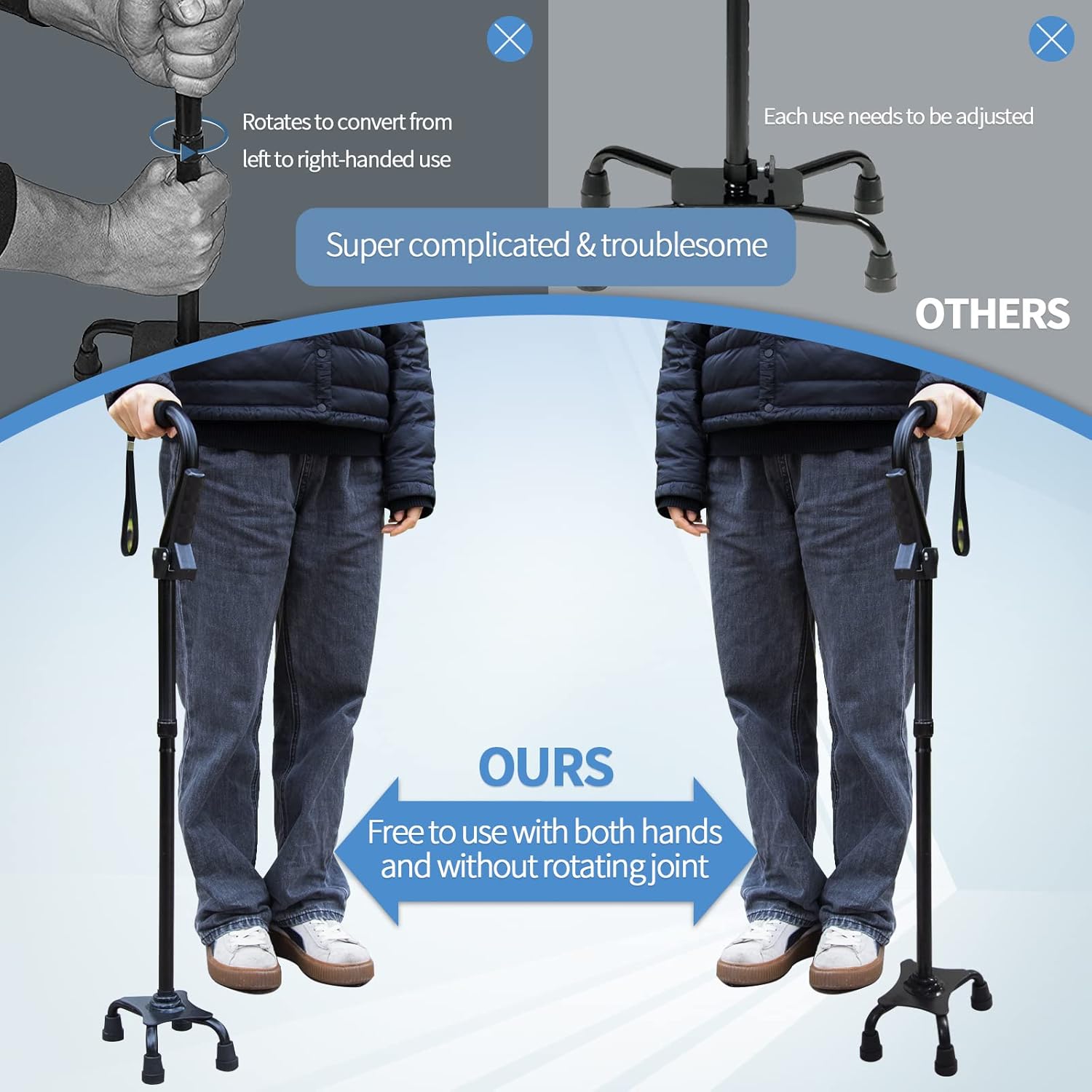 Thumbnail 2 de KingPavonini Walking Cane, Aluminum