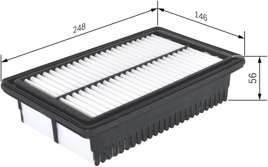 Detalle de Bosch S0558 Filtre à Air Automobile – filtration efficace et durabilité pour l’admission