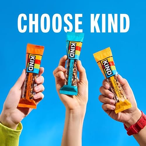 Detalle de KIND Healthy Snacks Bars, Dark Chocolate Nuts & Sea Salt – Gluten Free, Low Sugar, High Fiber, 6g Protein (12 Count)