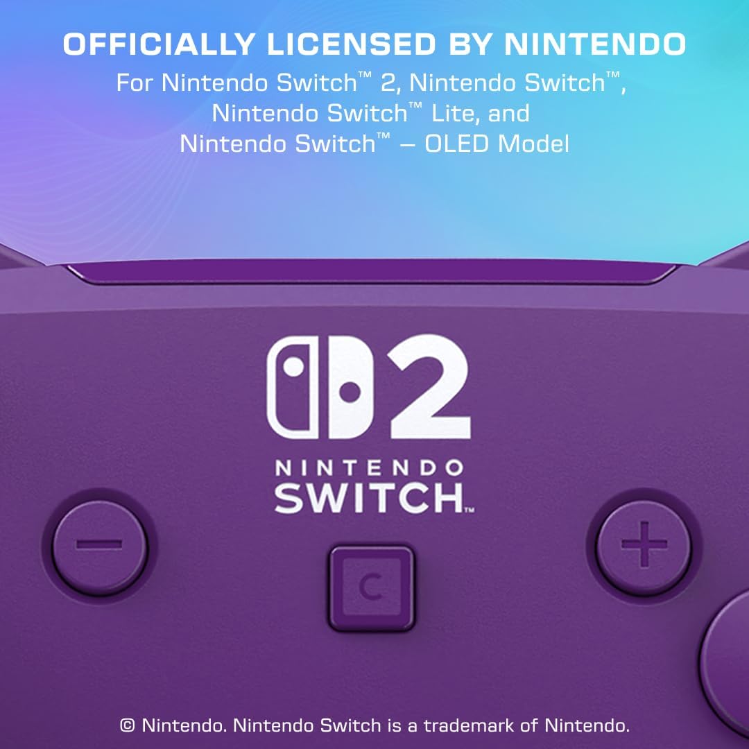 Thumbnail 1 de Turtle Beach Afterglow Wave Purple Wireless RGB Gaming Controller (Officially Licensed for Nintendo Switch 2)