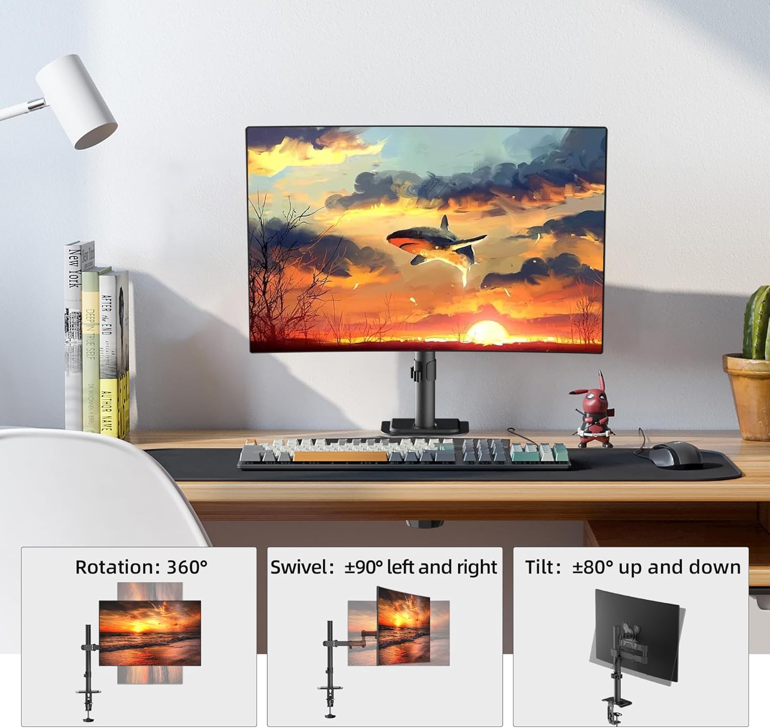 Detalle 1 de Single Monitor Arm Desk Mount 10kg