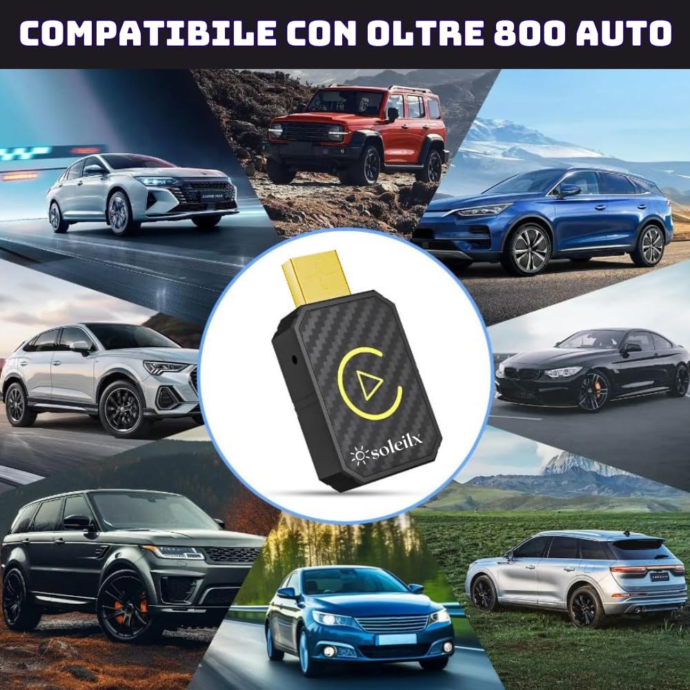 Thumbnail 4 de soleilx Q1M Adattatore Wireless CarPlay Android Auto