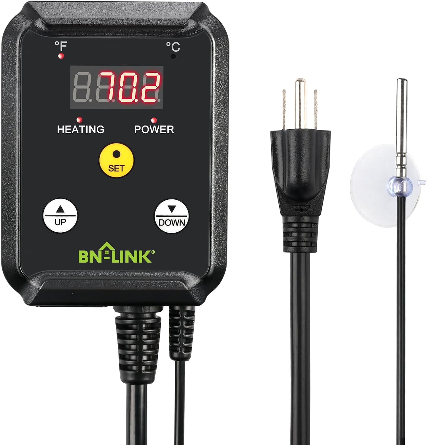 Detalle de BN-LINK T7(H) Digital Thermostat Controller, 40–108°F, 1,000W
