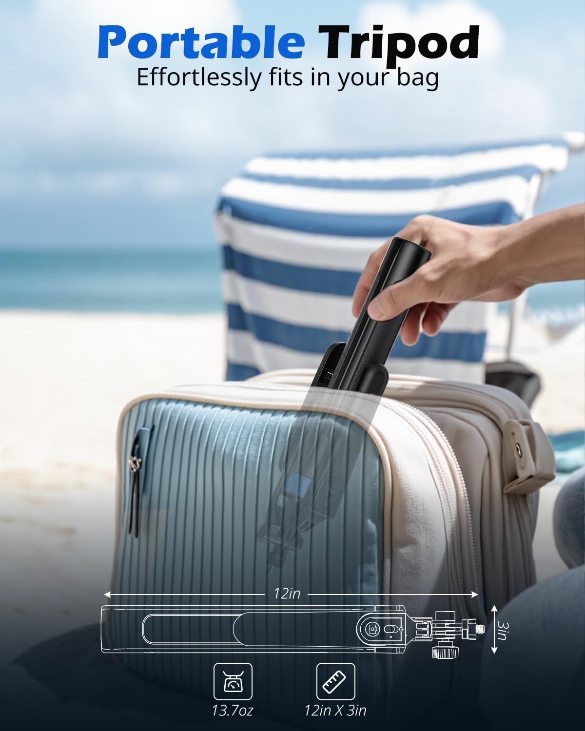 Thumbnail 6 de UBeesize 64" Extendable Selfie Stick Tripod 📷