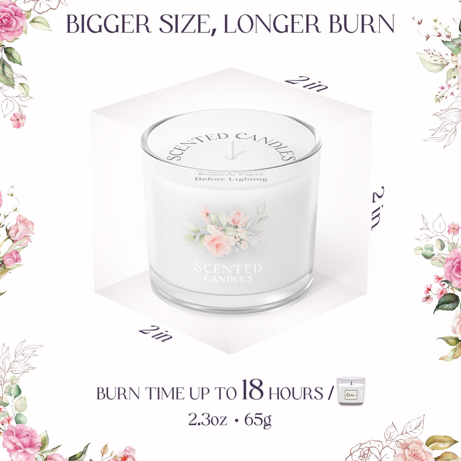 Detalle de CHILLFLAME 60th birthday scented votive candles 400g 🕯